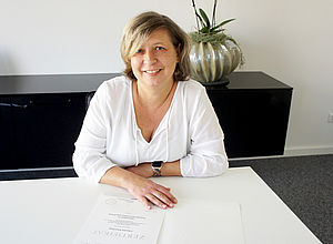 Glückwünsche an Claudi zur Spezialistin Transportversicherung (DVA)