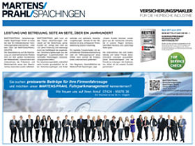 Martens & Prahl Spaichingen Anzeige "Top Service" 2018