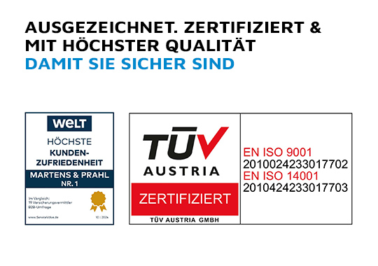 Ausgezeichnet. Zertifiziert & mit höchster Qualität - Damit Sie sicher sind